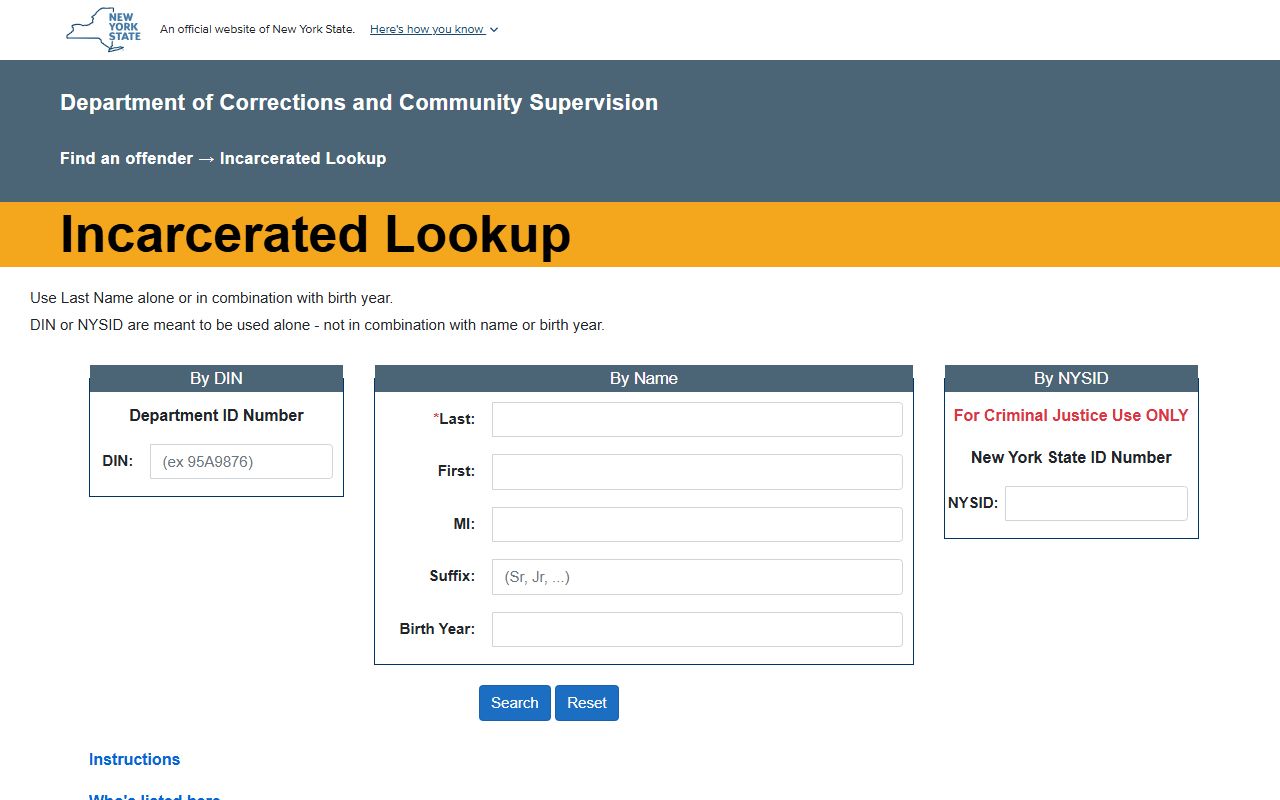 Dutchess County inmate population DOCCS incarcerated lookup for state prisoners